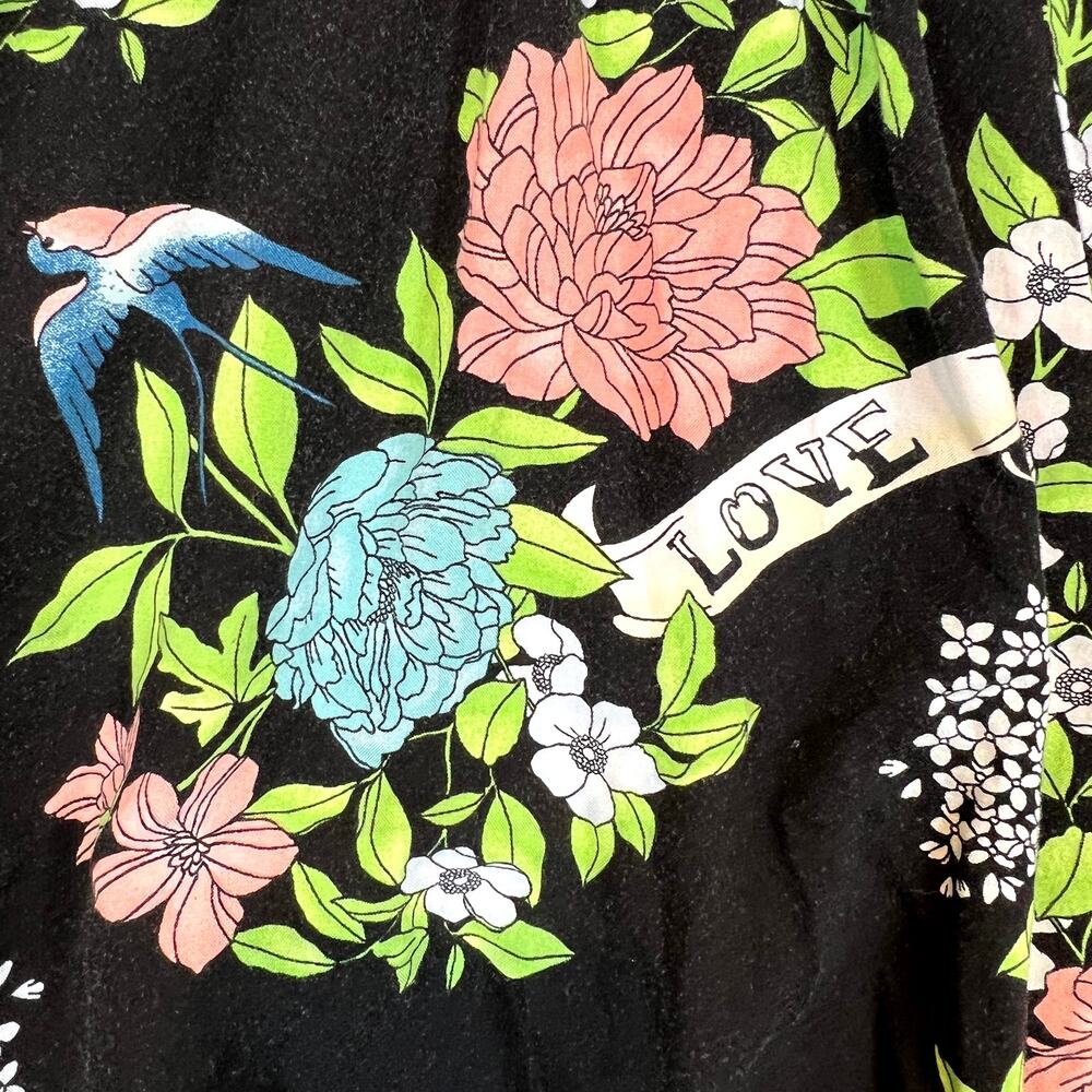 Torrid "Love" Floral Bird Print Halter High Low Dress Women's 5x | Torrid size 5 - Picture 3 of 12